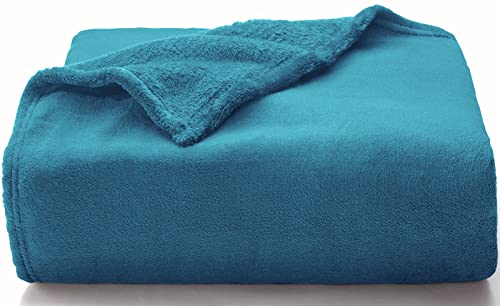 WAVVE Kuscheldecke Flauschige Decke Türkis 150x200 cm - XL Fleecedecke Weich und Warm Als Sofadecke, Wohndecke oder Tagesdecke, Decken für Couch